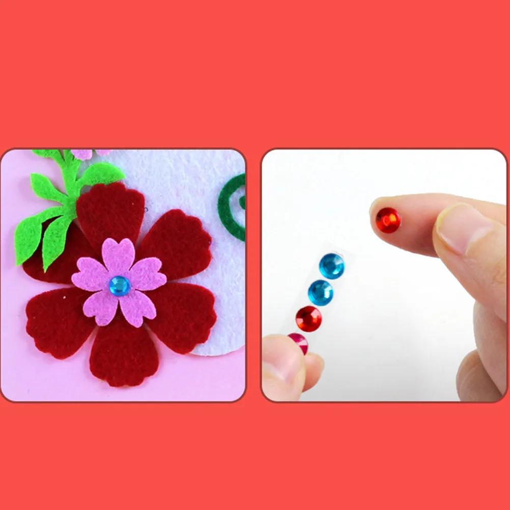 4Pcs Christmas Greeting Kit DIY Handmade Folded Cards Matching Envelopes Craft Making Kit Develop Concentration