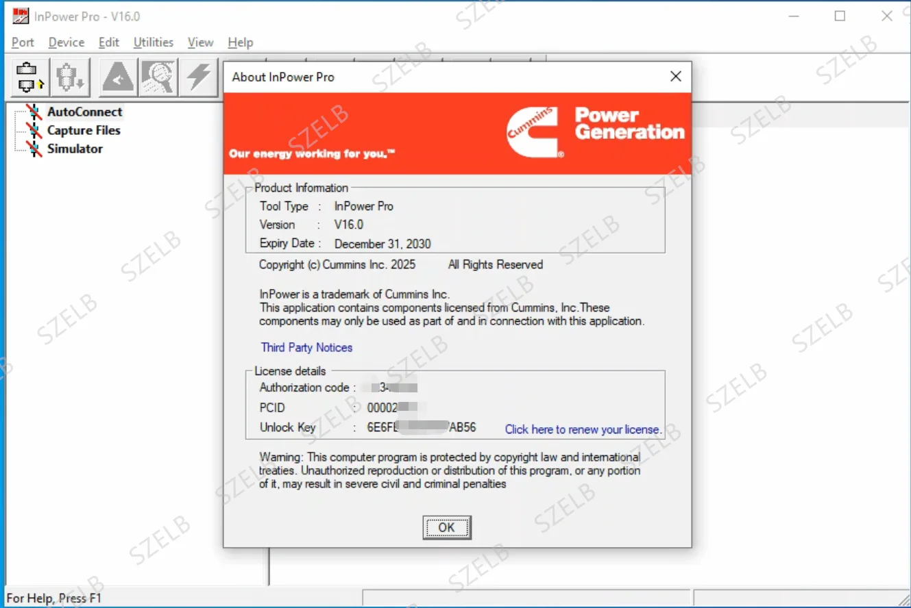 Generator Set Diagnostic Testing Software Cummins InPower PRO 16.0 Latest Version, Free Installation