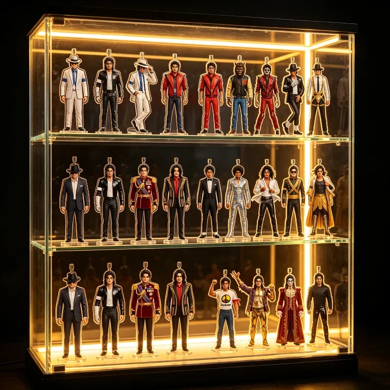 2026 Weihnachts-Adventskalender Michael Jackson Legend 24-Tage-Countdown Mini-Figuren Ornamente Sammlerstück Geschenk für Musikfans – Detail 8