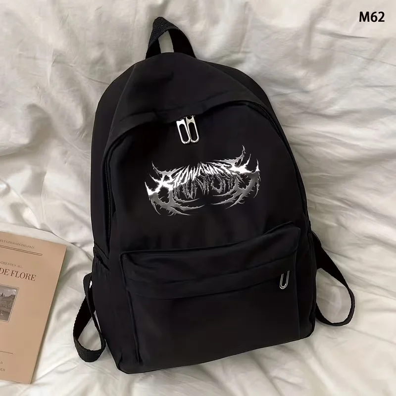 

This large-capacity, casual, and versatile backpack is perfect for back-to-school season. It features a simple spiked totem prin