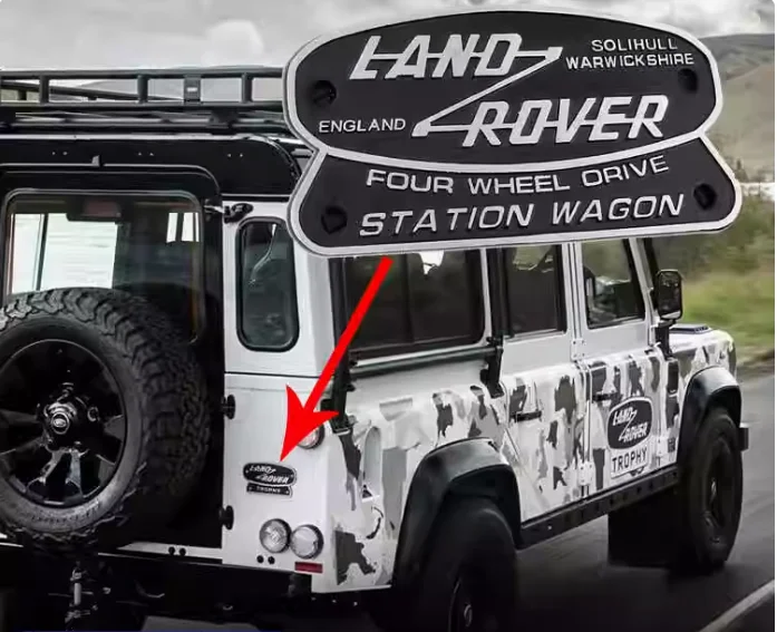 Применимо к логотипу Land Rover Defender 110 годовщины модификации логотипа в сети, после логотипа