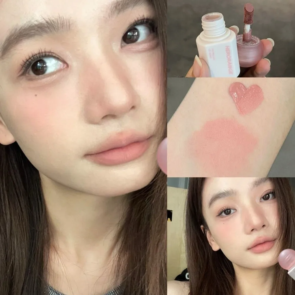 Soft Matte Liquid Blush Wand Brightening Low Saturation Highlighter Contour Stick Lasting Cheek Tint Rouge Beauty & Health
