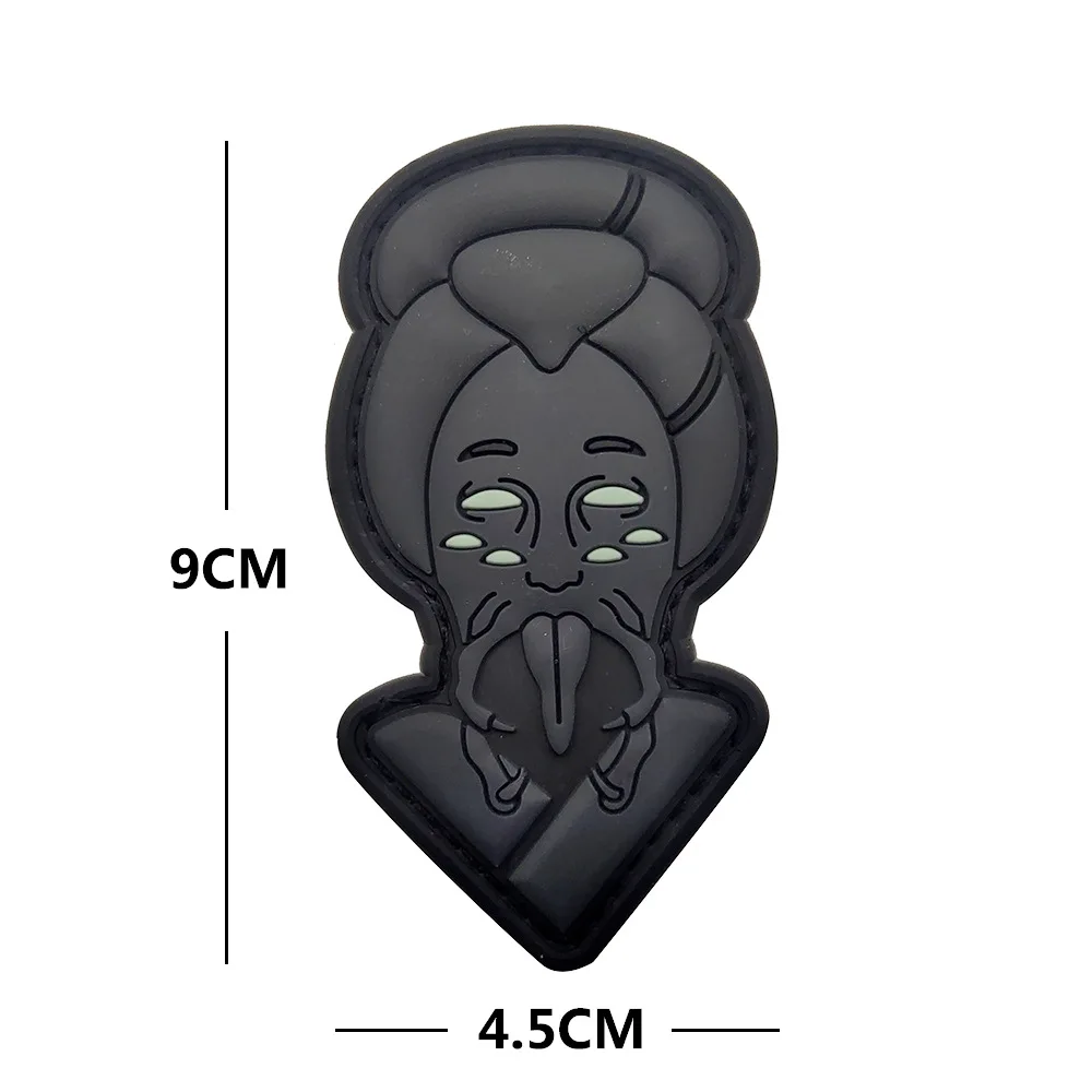 Medusa Anubis Forward ARM Chevron Patches Tactical Rubber Soldier Badge GROUP Patch Armband With Hook Back For Backpack Clothing