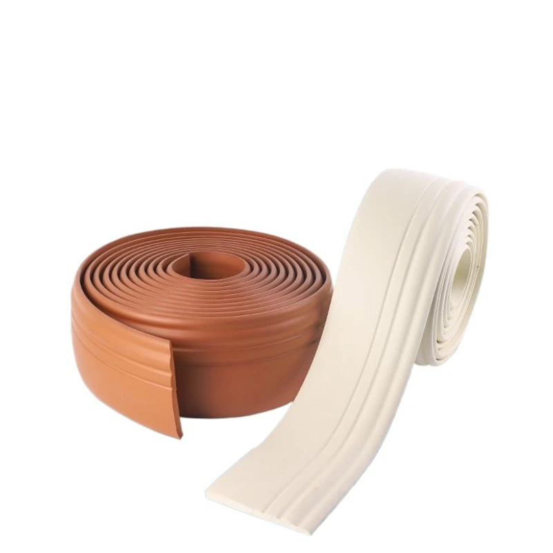 5M Self-Adhesive Wall Trim Molding NBR Skirting Board Flexible Wall Trim Waist Line Waterproof Strip