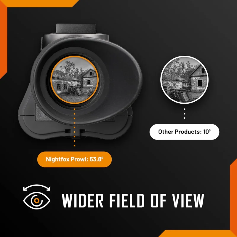 Nightfox Prowl Night Vision Goggles | HD Recording, 32GB | 1x Magnification, Head Mounted, 54° Wide FOV