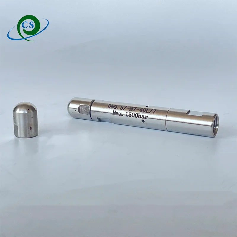 1500bar Ultra-high pressure Banshee tube cleaning nozzle Self-Rotary Nozzle For Boiler Heat Exchanger Pipe Cleaning
