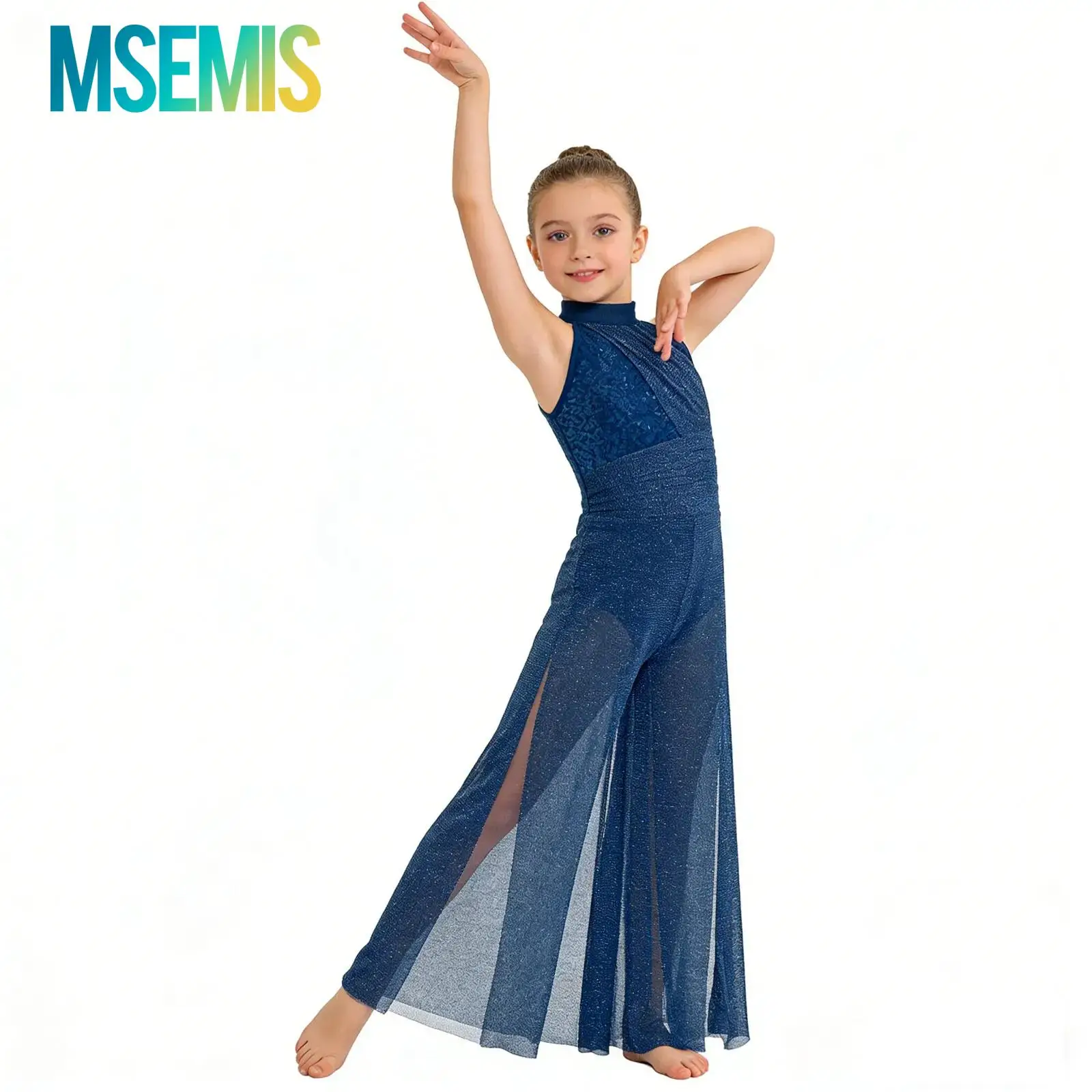 

Детские гимнастические балетные комбинезоны для девочек, блестящие, с пайетками, для современного и лирического танца, костюмы для выступлений, танцевальная одежда