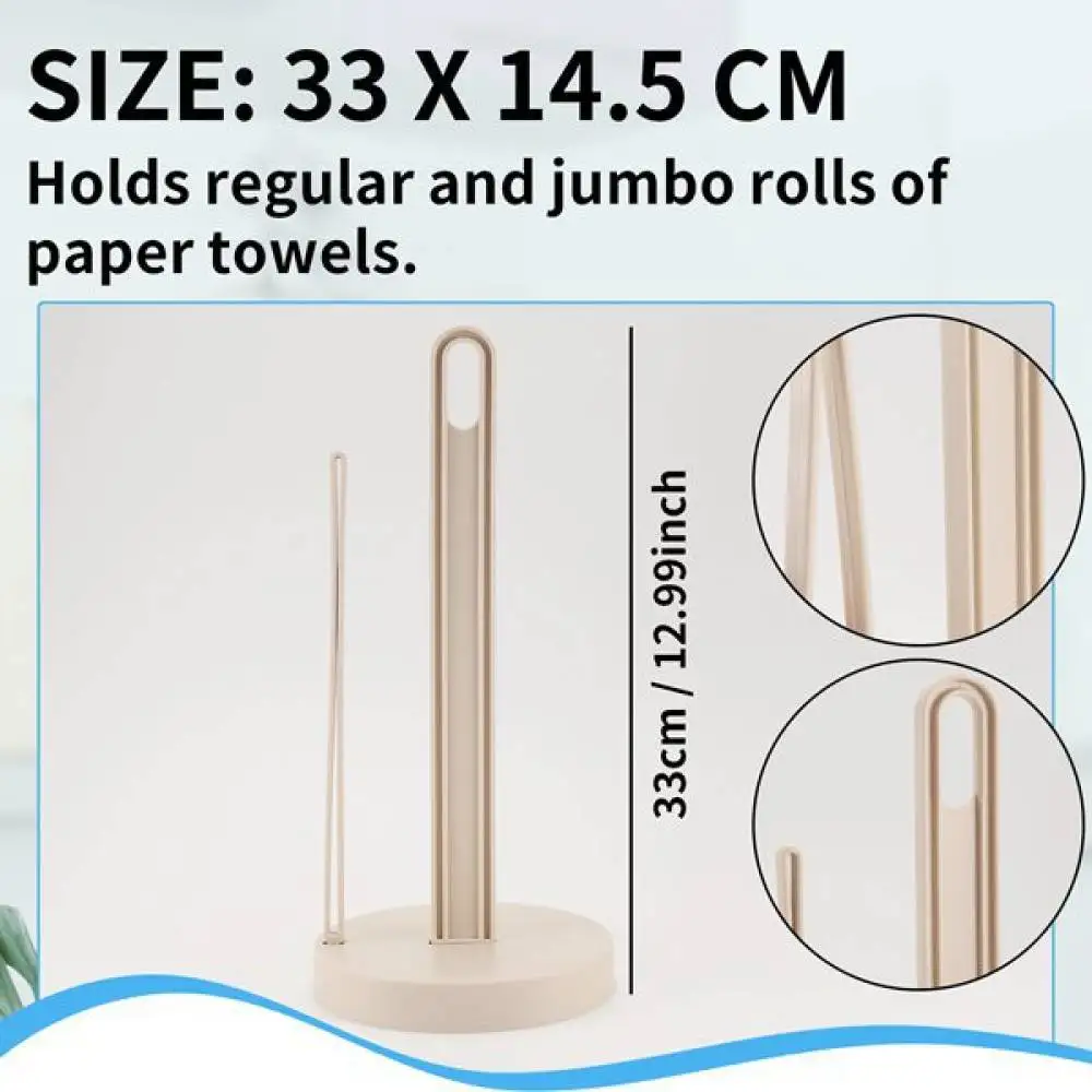 Modern Vertical Tissue Stand Holder For Kitchen Dining Table Apricot Roll Paper Organizer Storage Rack Space Saving Tool