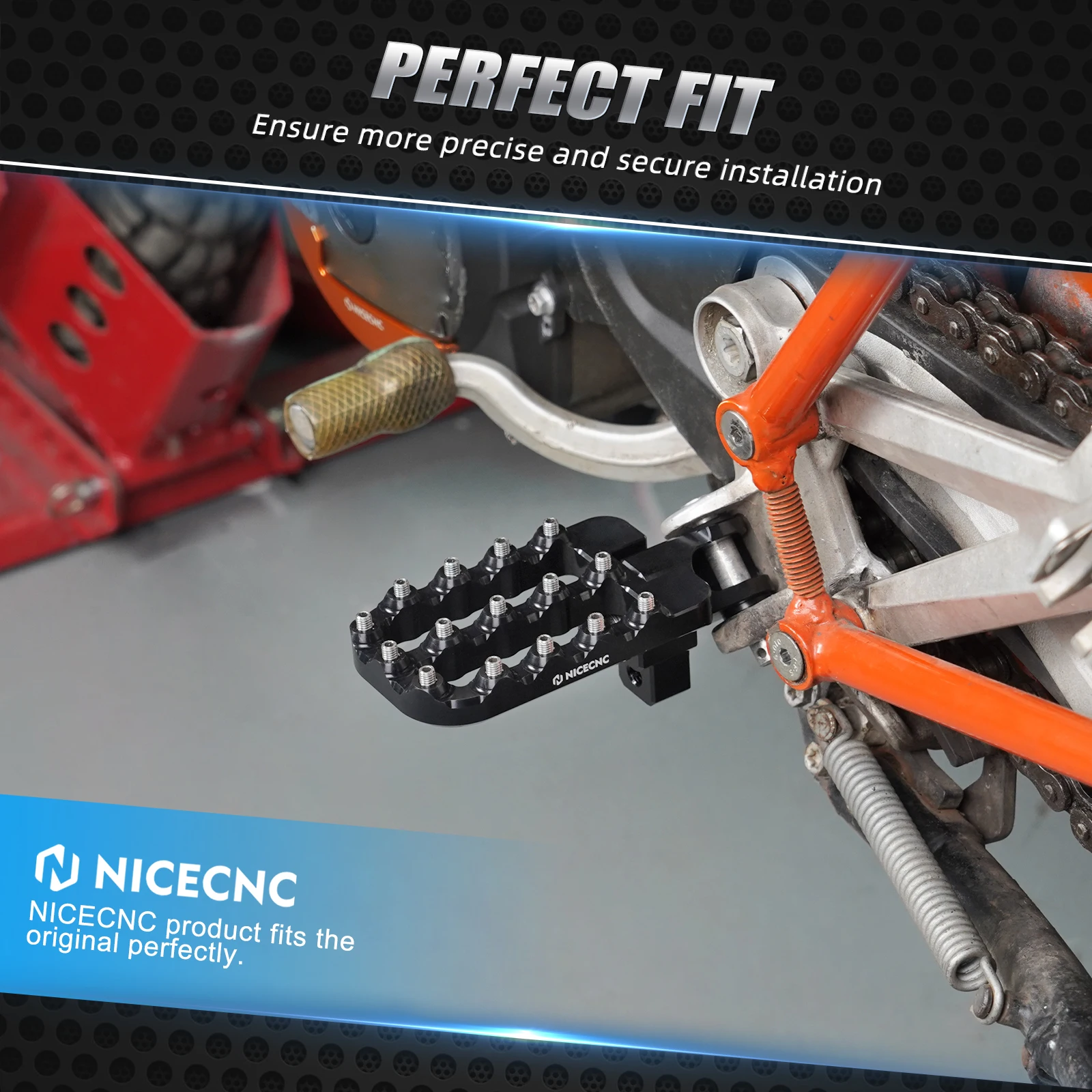 Für KTM 950 990 Adventure Supermoto 2002-2014 20mm Untere Fußrasten Fußrasten Für KTM 1050 1090 1190 1290 Adventure R S T 13-2020 – Detail 4