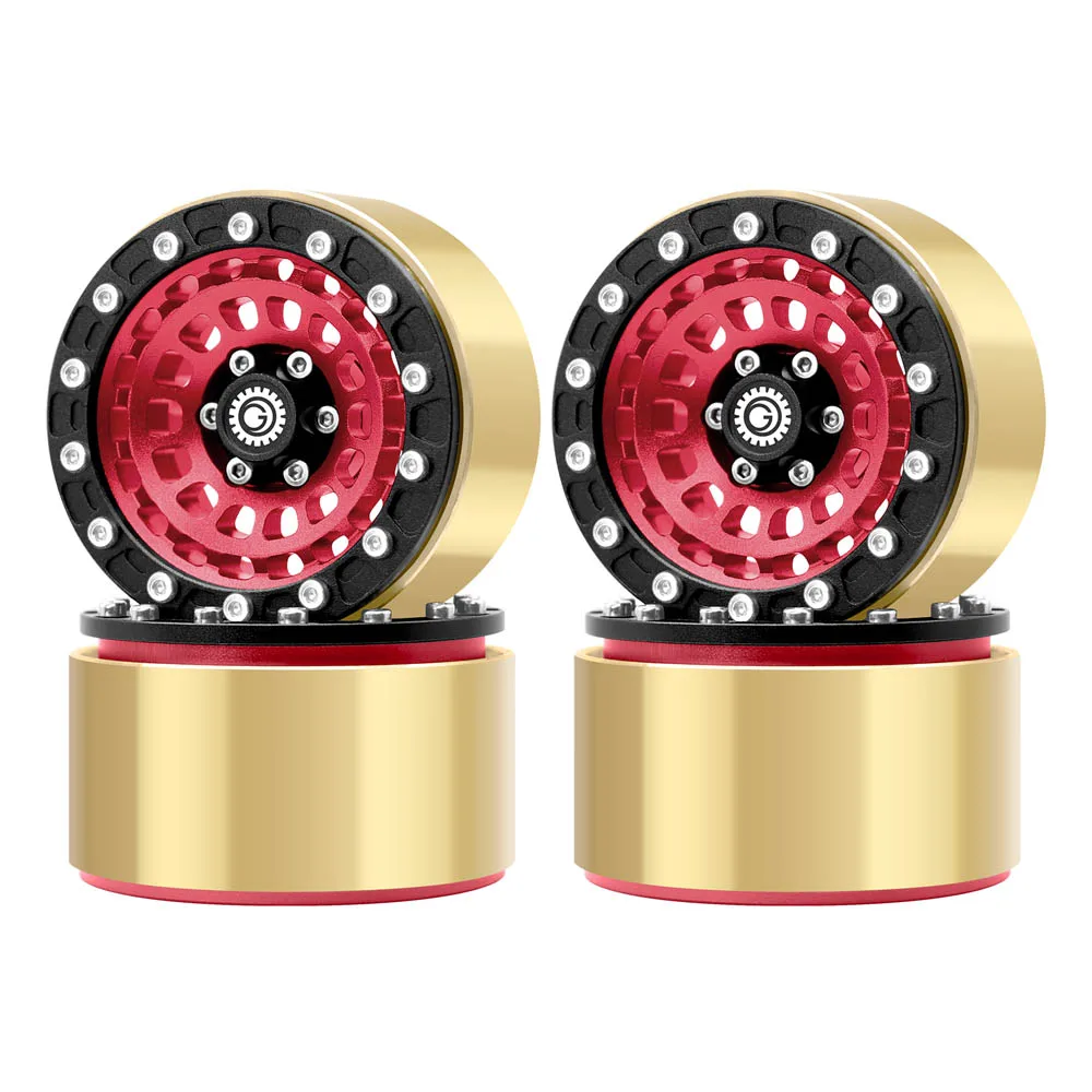 

Колеса OGRC 1.9 Beadlock с латунным кольцом для радиоуправляемых краулеров Axial SCX10 TRX4 VS4-10 Gen8 MST CFX 1/10, 670 г
