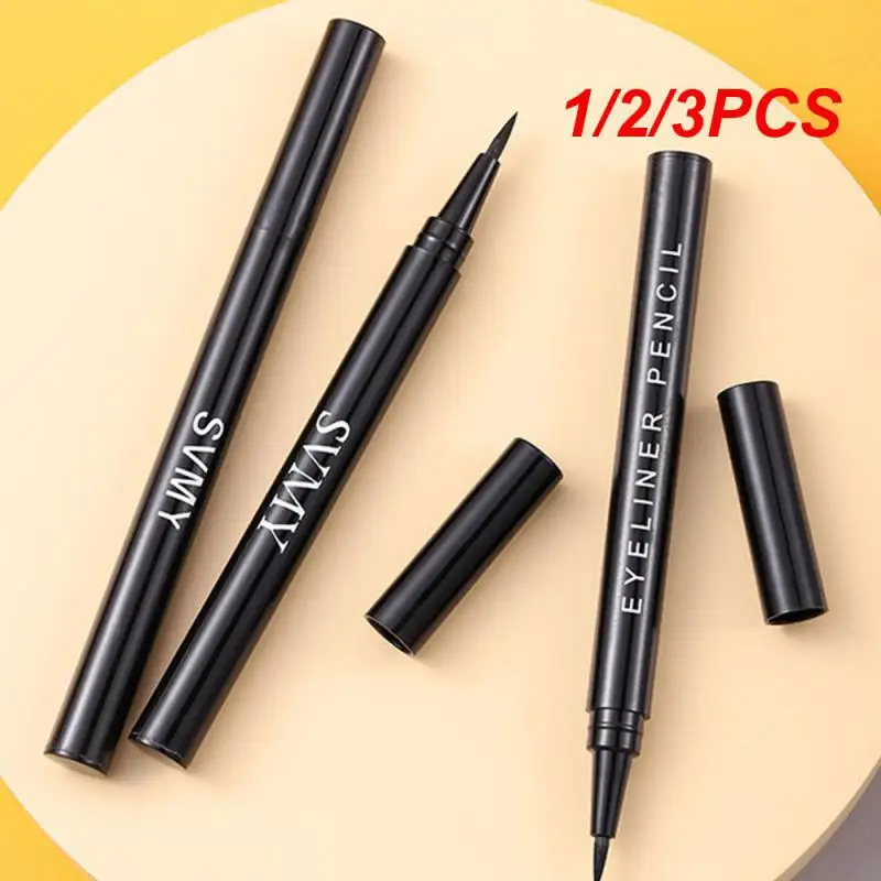 1/2/3PCS Small Gold Pen Quick-drying Eyeliner Waterproof Long-lasting Eyeliner Black/Brown Eyes Makeup Liquid Eyeliner Pencil