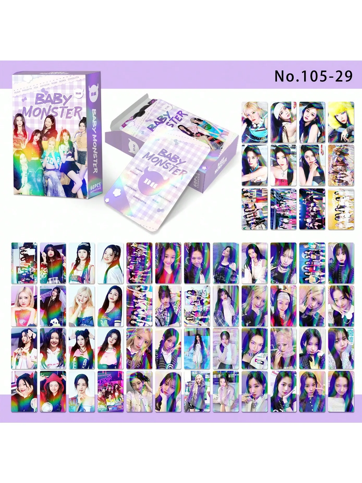 بطاقة babymoster 60lomo 32 ملصقًا محاصرًا بطاقة صور عالية الدقة بطاقة LOMO ملحقات دعم هدايا عيد الحب هدايا صغيرة