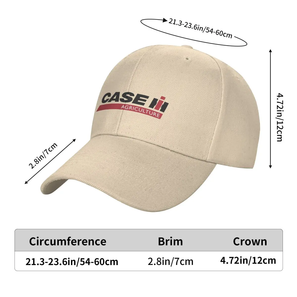 Tractor Case Logo Cap Fashion Casual Baseball Caps Adjustable Hat Hip Hop Summer Unisex Baseball Hats