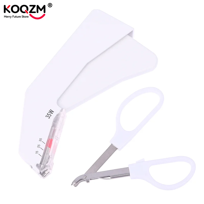 35W Disposable Medical Skin Stapler Surgery Sterile Skin Stitching Nail Puller W/ Needle Remover Medical Surgery Skin Stitching
