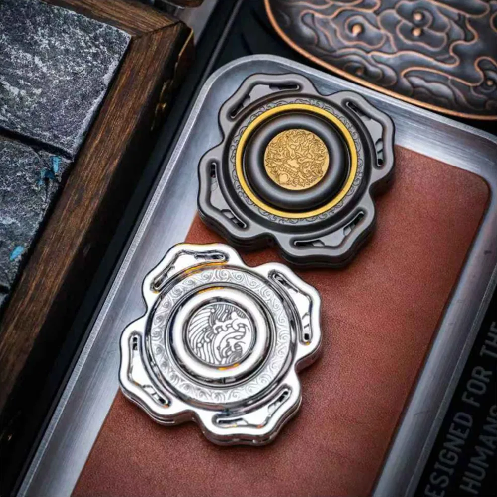 JCJ.EDC Open Nail Gyro Multi-blade Fidget Spinner Anxiety Relief Gadgets Metal Toy For Adults Stainless Steel Office Accessories