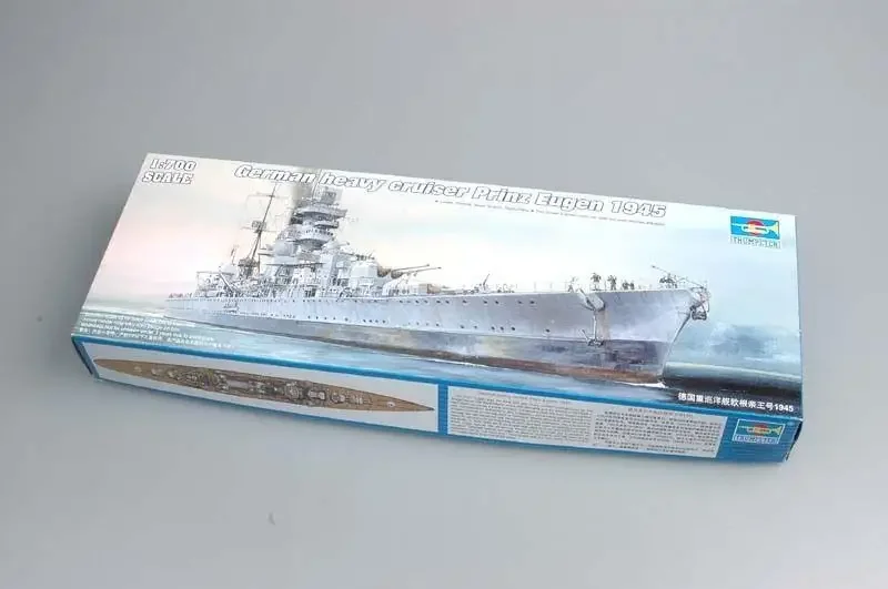 

Trumpeter 05767 1/700 Набор пластиковых моделей немецкого тяжелого крейсера Prinz Eugen 1945 года