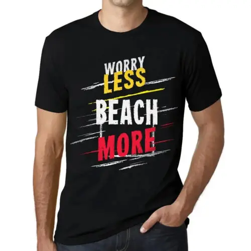 Men's Graphic T-Shirt Worry Less Beach More Eco-Friendly Limited Edition