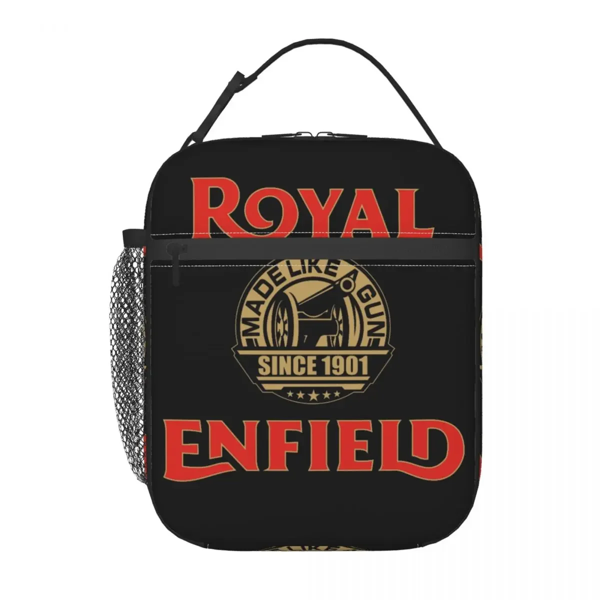 Royal Enfields Motorcycle Lover Portable Lunch Box Women Multifunction Motor Race Cooler Thermal Food Insulated Lunch Bag Office