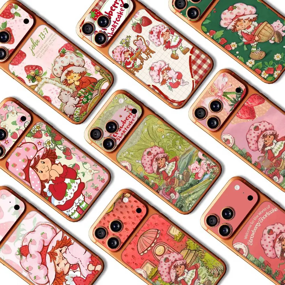 

Animated Strawberrys Shortcake For IPhone 17 Pro 17 Pro Max Back Skin Sticker Protective Decal Wrap
