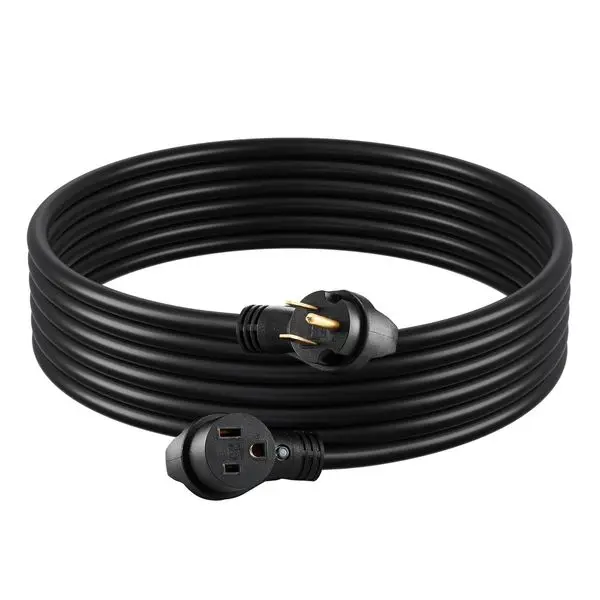 

30A Generator Extension Cord 25 ft 250V NEMA 6-50P to 6-50R 7500W Power Cable
