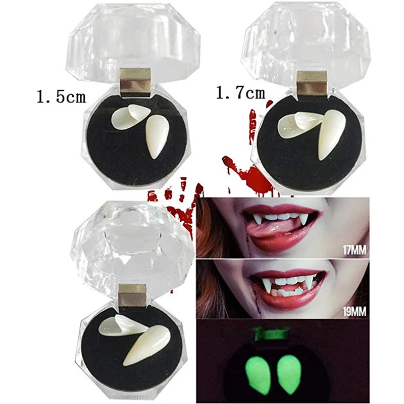 Party Cosplay Prop Halloween Vampire Teeth Decoration Vampire Tooth Horror False Teeth Zombie Ghost Halloween Party Gadgets