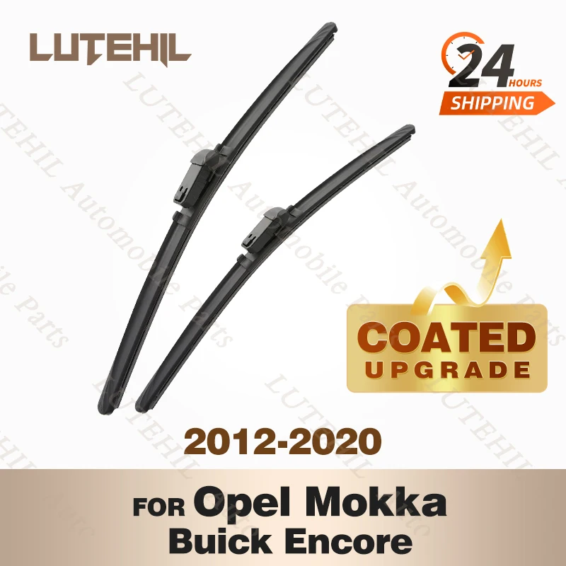 

LUTEHIL's Silicone Front Wiper Set For Opel Mokka Buick Encore 2012 - 2020 2013 2014 2015 coated windshield wiper blade 26"+14"