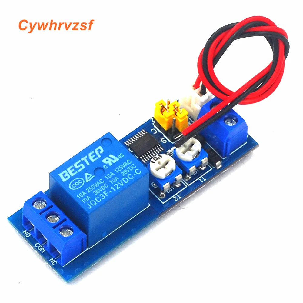 DC 5V 12V 24V Infinite Cycle Delay Timing Time Relay Timer Control ON-OFF Loop Switch Module Double Adjustable 0-100 Mminutes