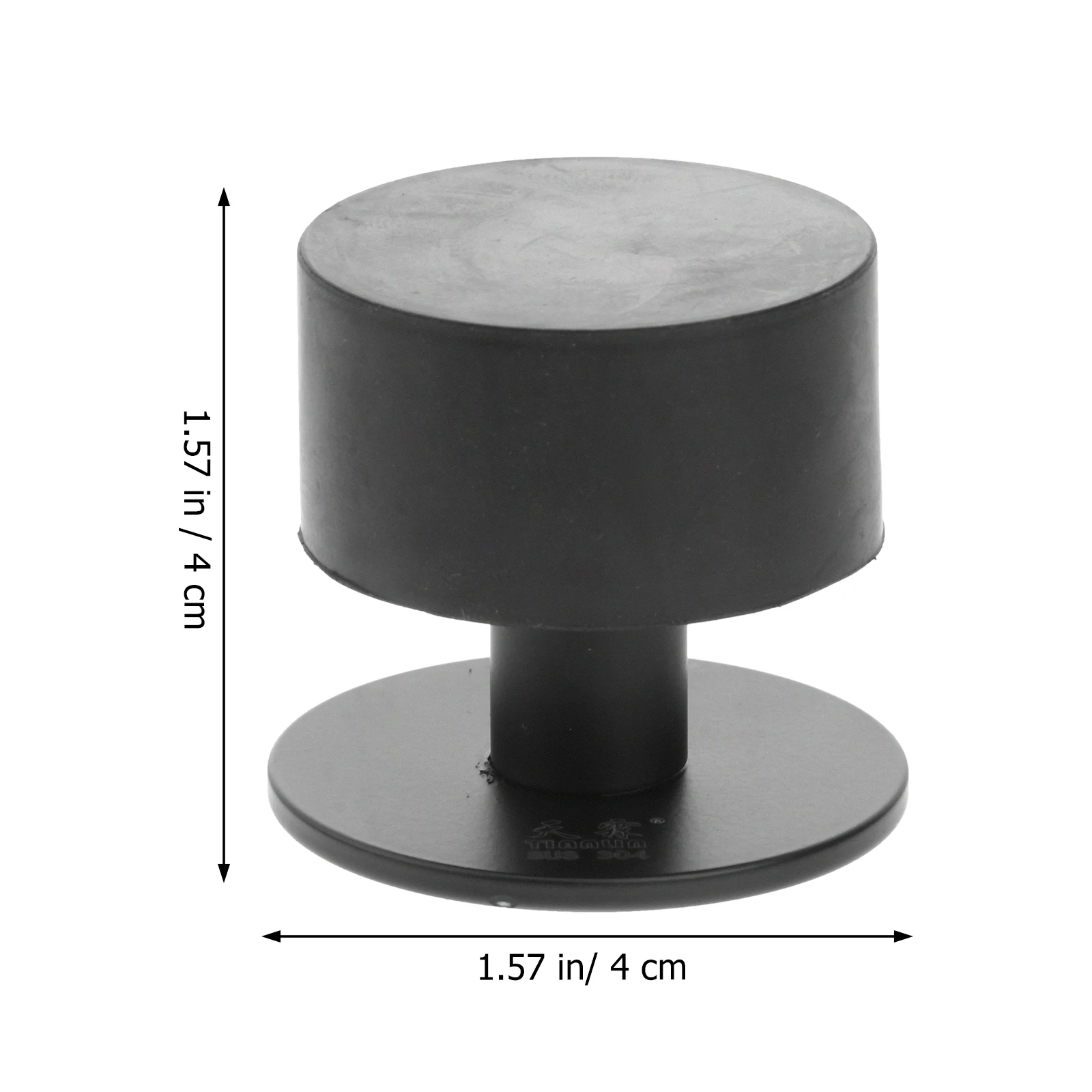 

1 Set Black Silicone Door Stopper Wall Protector Anti Collision Door Buffer Durable Silent Door Stop Stainless Steel Door Holder