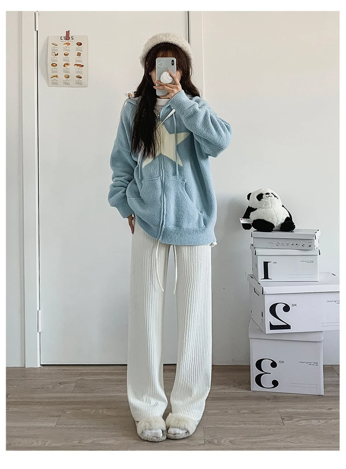 

Casual Sweatpants Women Wide Leg Black Joggers Classic Baggy Streetwear Oversized Outwear Female Trousers Solid All-match Girls