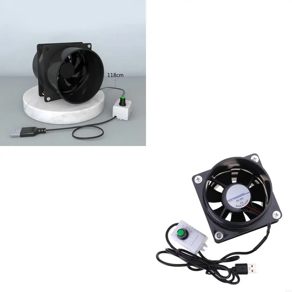 High-Performance Ventilation Fan with Powerful Suction and Plastic Duct Pipe HX5E