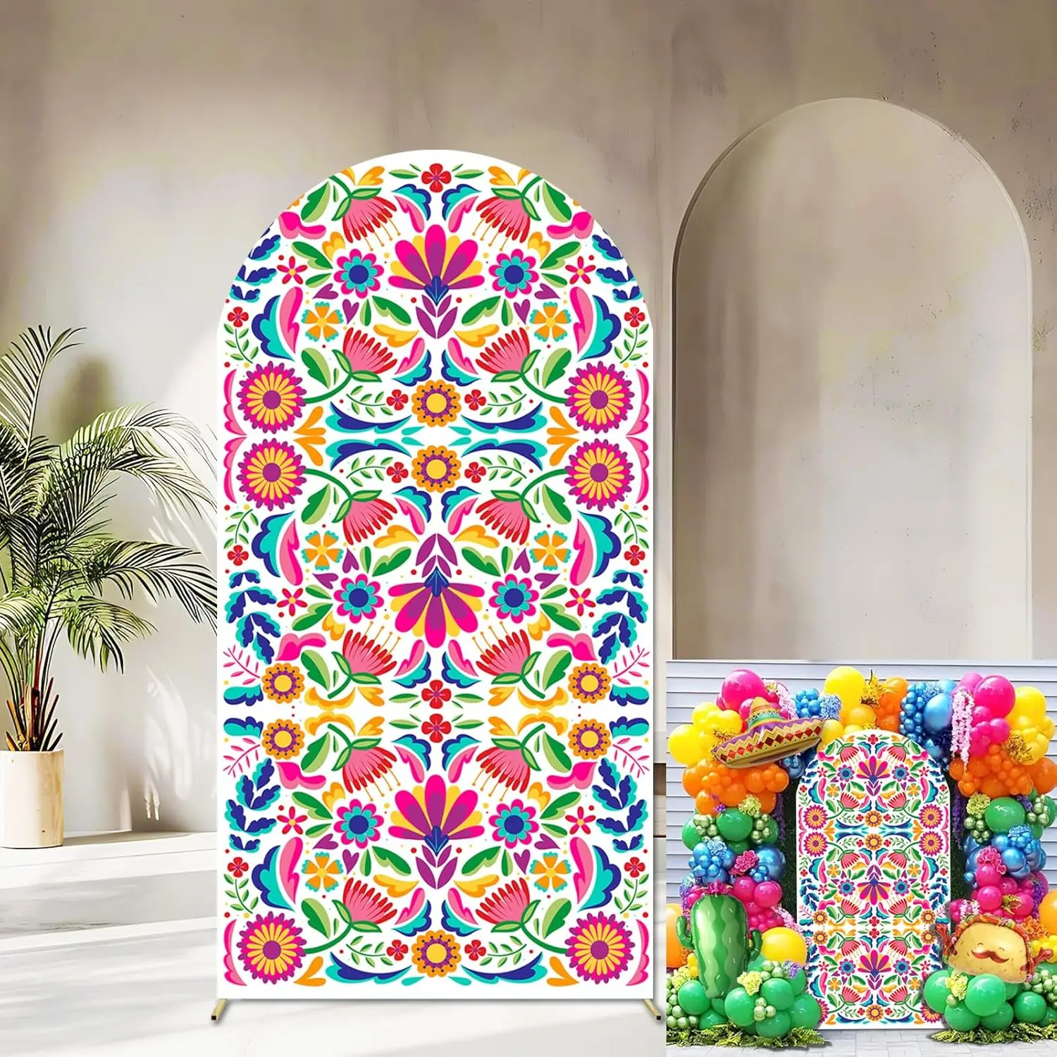 Fondo De arco De Fiesta mexicana, cubierta De Cinco De Mayo, cumpleaños, Baby Shower, cubiertas De arco para fiesta De boda De Talavera De México