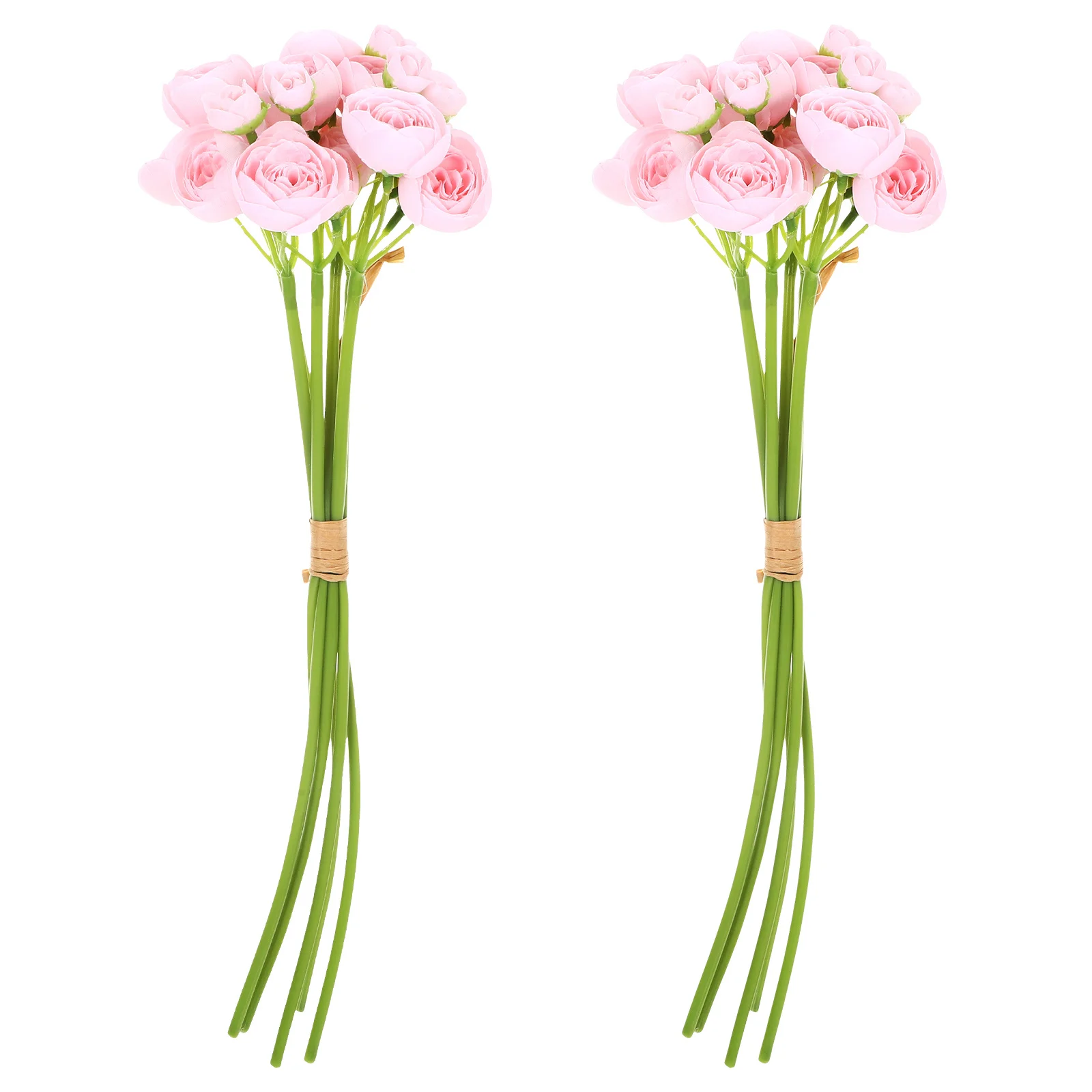 

2pcs Fake Flower Bouquetartificial Bouquet For Home Office Wedding Table Centerpiece Faux Flowers Bouquet Decor