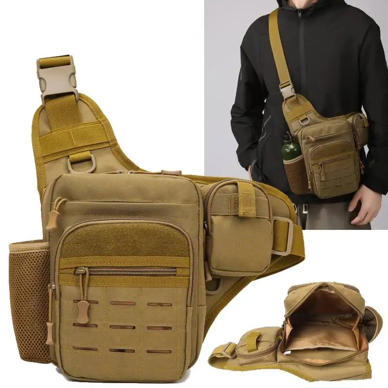 

Тактический рюкзак Molle для рыбалки, нагрудный одиночный рюкзак, дорожная сумка на плечо для скалолазания, уличная сумка для хранения приманок для охоты и велоспорта