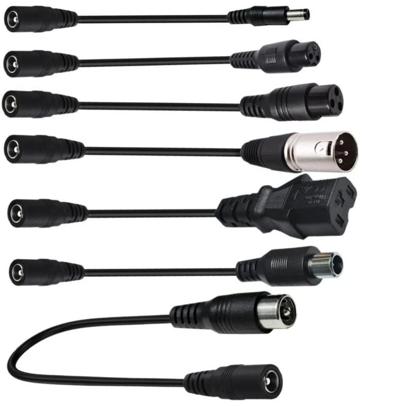 DC Adapter Converter Plug 5.5mm*2.1mm Female To XLR 3Pin 5.5*2.5MM 8.0x1.6MM Adapter Connector