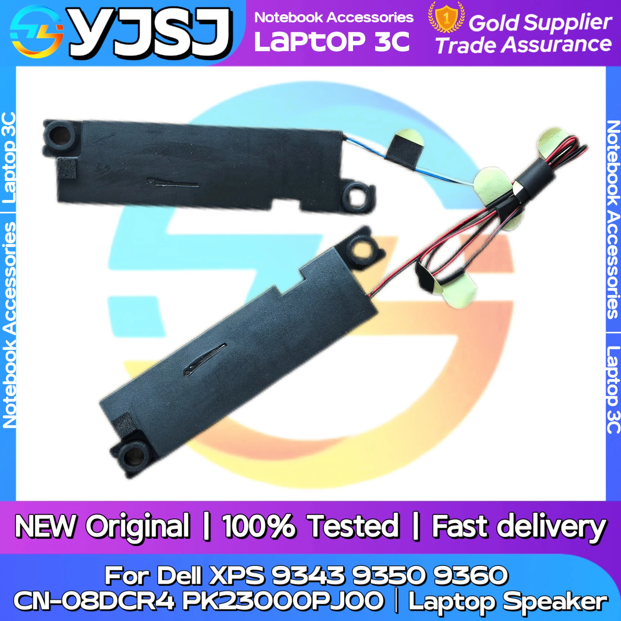 NEW Original Laptop speakers for Dell XPS 13 9343 9350 9360 08DCR4 PK23000PJ00 built-in speaker audio100% Tested Fast Ship