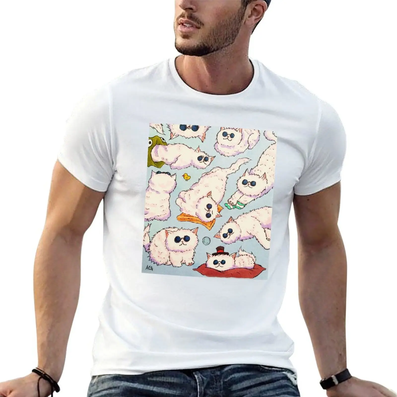 Gojo Catoru the Gojo Cat T-Shirt Comfortable Workout Short Sleeve Shirt