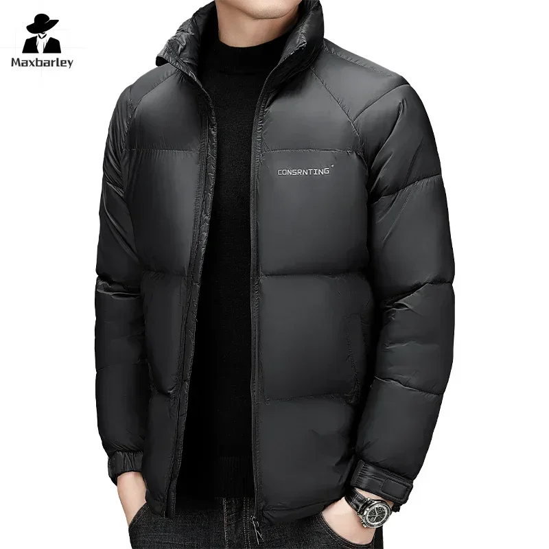 Veste d'hiver pour hommes, classique, col montant, chaud, résistant au froid, unisexe, Ski en plein air, Parka coupe-vent, nouvelle collection 2024