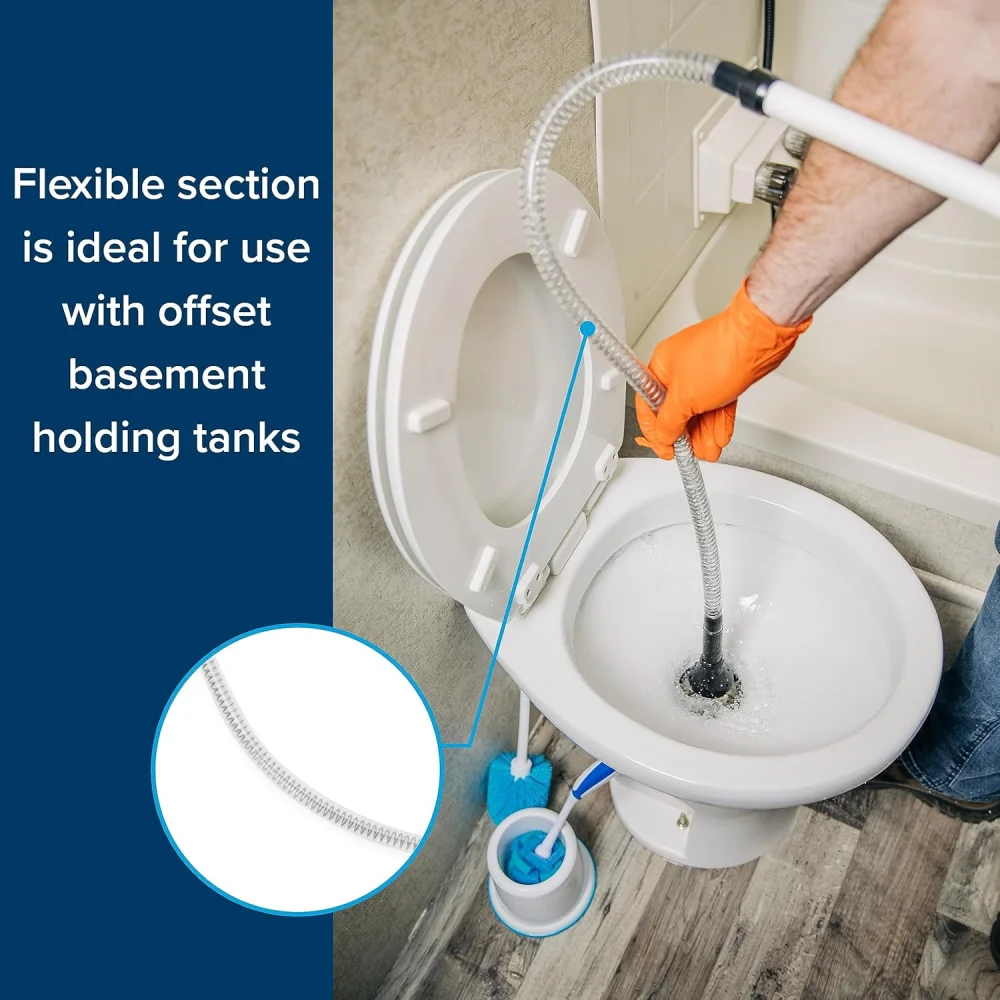 

Rotating Toilet Tank Rinser Wand RV Waste Holding Tank Cleaner Flush Tool For Camper