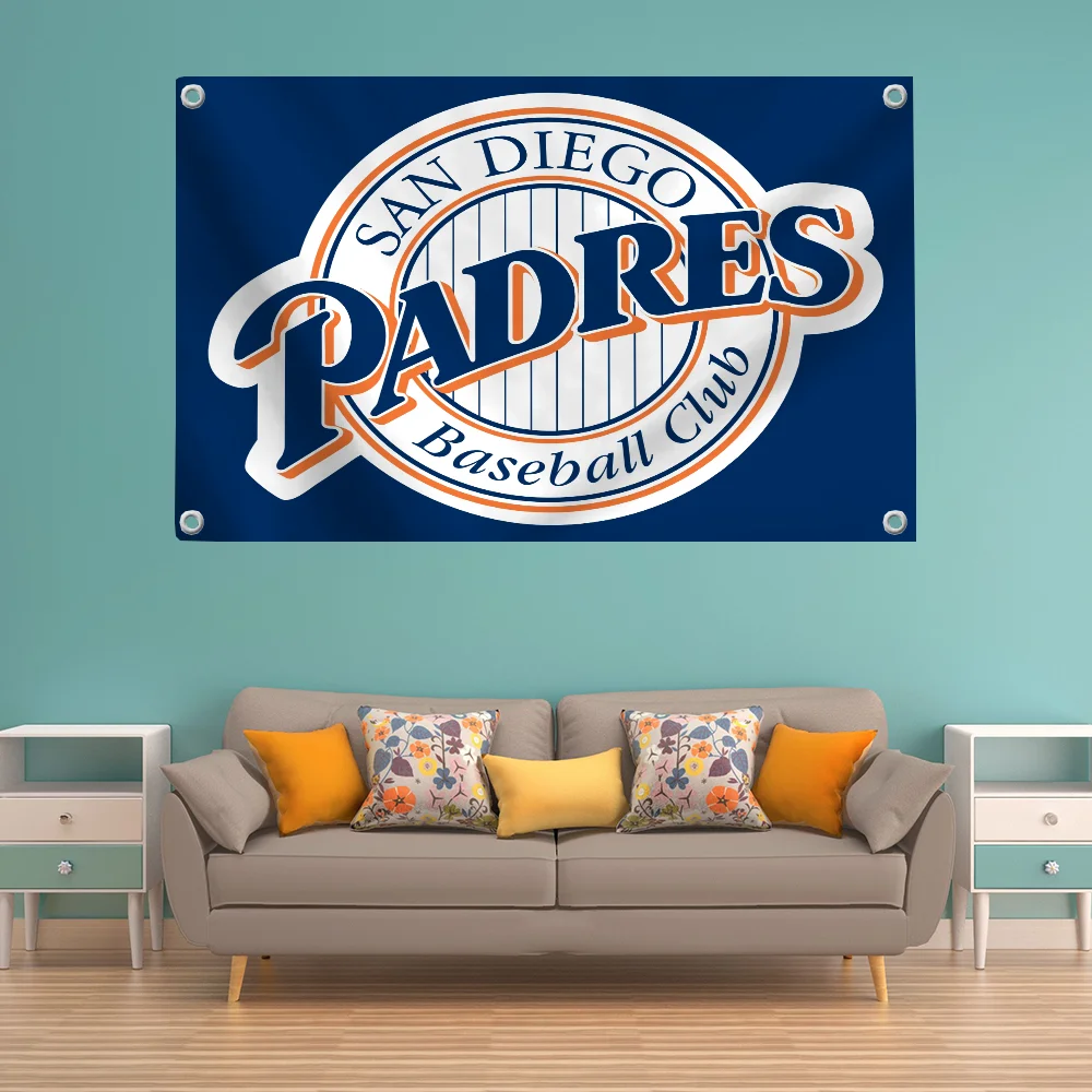 Club Flag Pride Flag Flag to Hang Flags for Rooms Banner San Diego P-padres Outdoor Decor Room Aesthetic Wall Decoration Funny