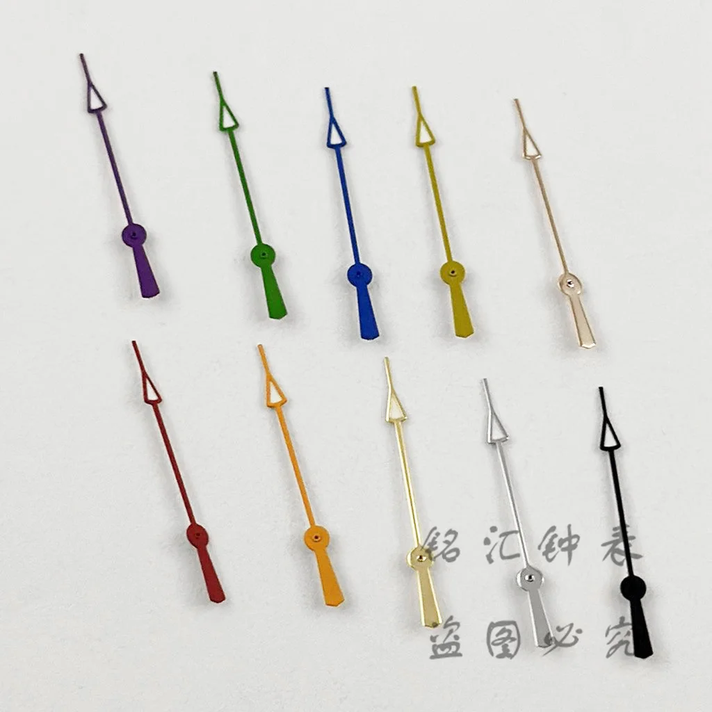 NH35 12.5MM Black Silver Blue Orange Red Yellow Hands Second Watches Needles Fit NH35 4R35 NH36 4R36 Movement Replacement Parts