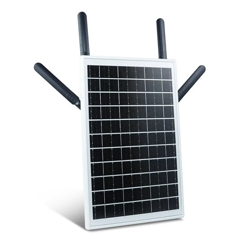 12W 18000mAh Solar Powered 4G LTE WiFi Router with SIM Card Slot Outdoor Wireless Router Waterproof 4G LTE Modem Router-VVBC