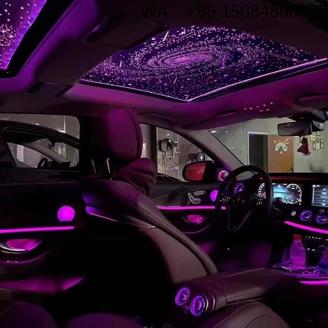 Fiber Optic Star Ceiling Light Engine Kit 12V Car Panoramic Sunroof Starry Sky Film Lighting Parts