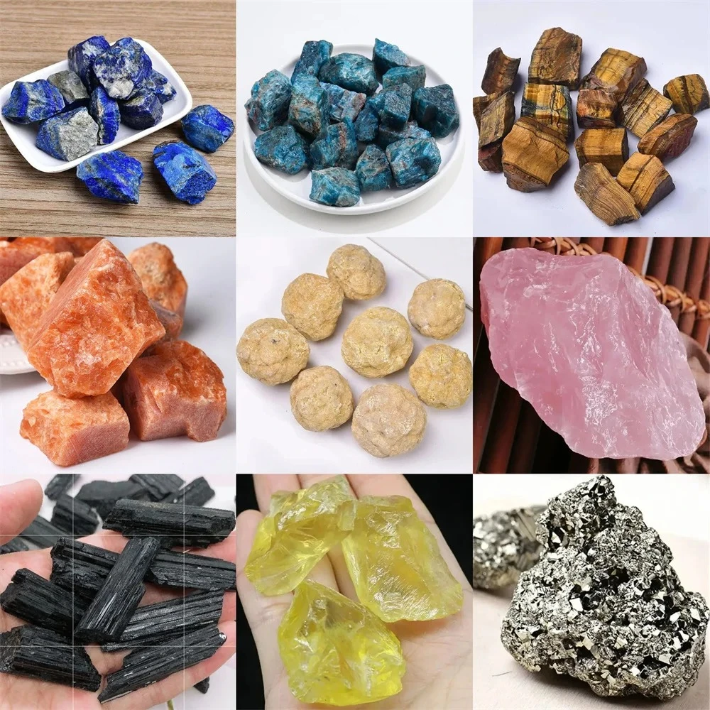 Natural Beautiful Quartz Minerals Crystal Specimen Amethyst Rose Quartz Irregular Raw Stone Reiki Healing Home Decoration