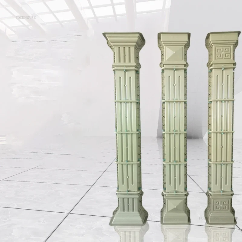 

Оконная крышка, форма для римской колонны, роскошная модель окна виллы, квадратная линия, цементная колонна, наружная стена, оконная линия, украшение для сада F