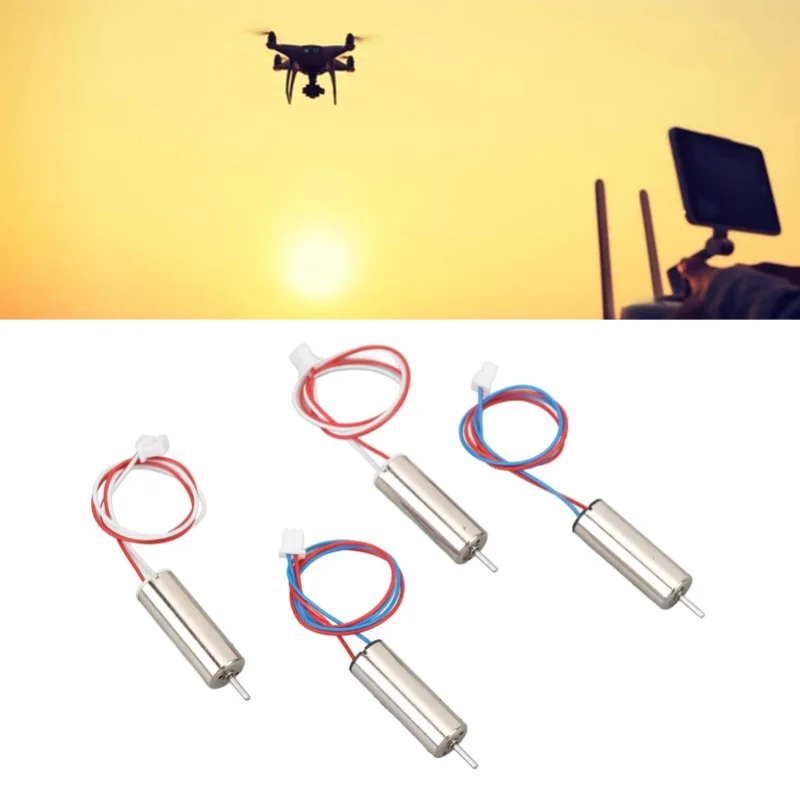 

4 шт. Бесколлекторные моторы 720 для радиоуправляемых дронов и квадрокоптеров, высокопроизводительные, 7x20 мм, легкие