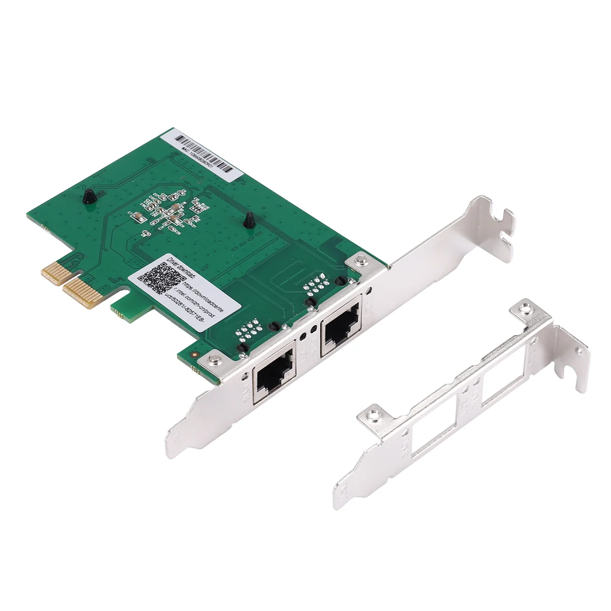 New 2-Port Gigabit PCIe Network Card 1000M Dual Ports PCI Express Ethernet Adapter with 82571EB LAN NIC Card for Windows