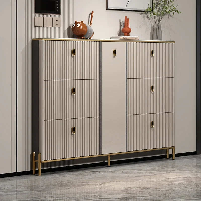 

Modern Thin Closet Shoe Cabinet Stand Show Display Shoe Rack