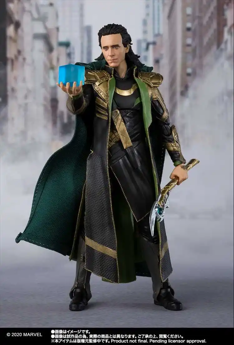 

Bandai Marvel Legend Аниме Фигурка SHF Limited God of Evil Loki Joint Подвижная подлинная модель Фигурка Модель Коллекция игрушек в подарок