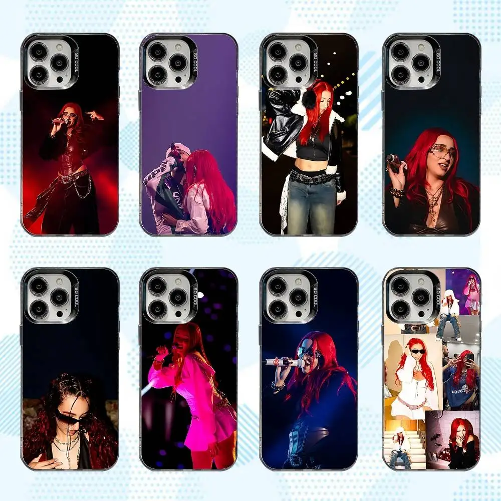 

D-De La Rose Singer Phone Case For iPhone 17,16,15,14,13,12,X,8,Pro,Max,Plus,E,SE4,Air,Mini IMD Matte Black