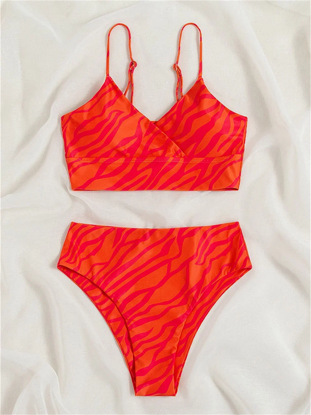 Sexy impressão sling bikini cintura alta maiô brasileiro férias banho feminino goth biquinis y2k praia outfit maiô biquini